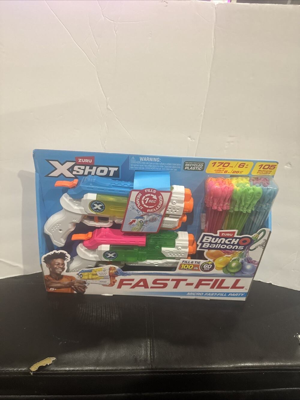 ZURU X-Shot Fast-Fill Party 2 Water Blasters 105 Bunch O Balloons New Sealed